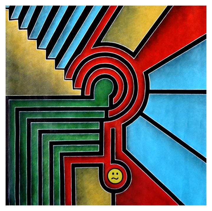 Questions of Life - Art'n'Soul - Paintings & Prints, Abstract, Geometric -  ArtPal