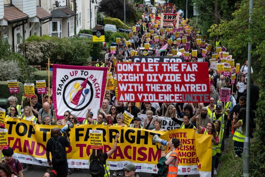 epping counter protest 27th july pic guy smallman epping counter protest 27th july pic guy smallman