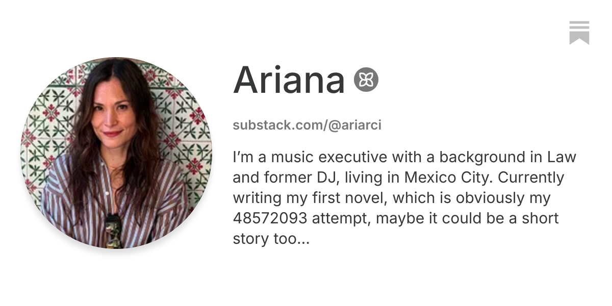 Ariana | Substack