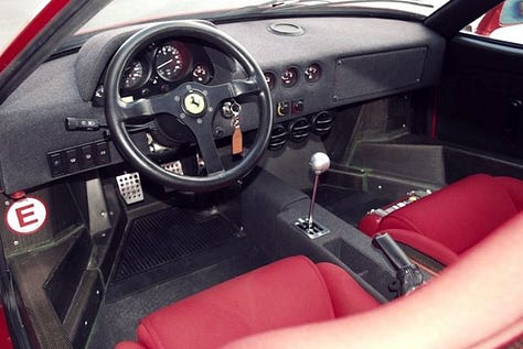 Ferrari F80 Exterior | Ferrari F80 Interior | Ferrari F50 Interior | Ferrari F40 Interior | Ferrari F40 Exterior | Ferrari F50 Exterior