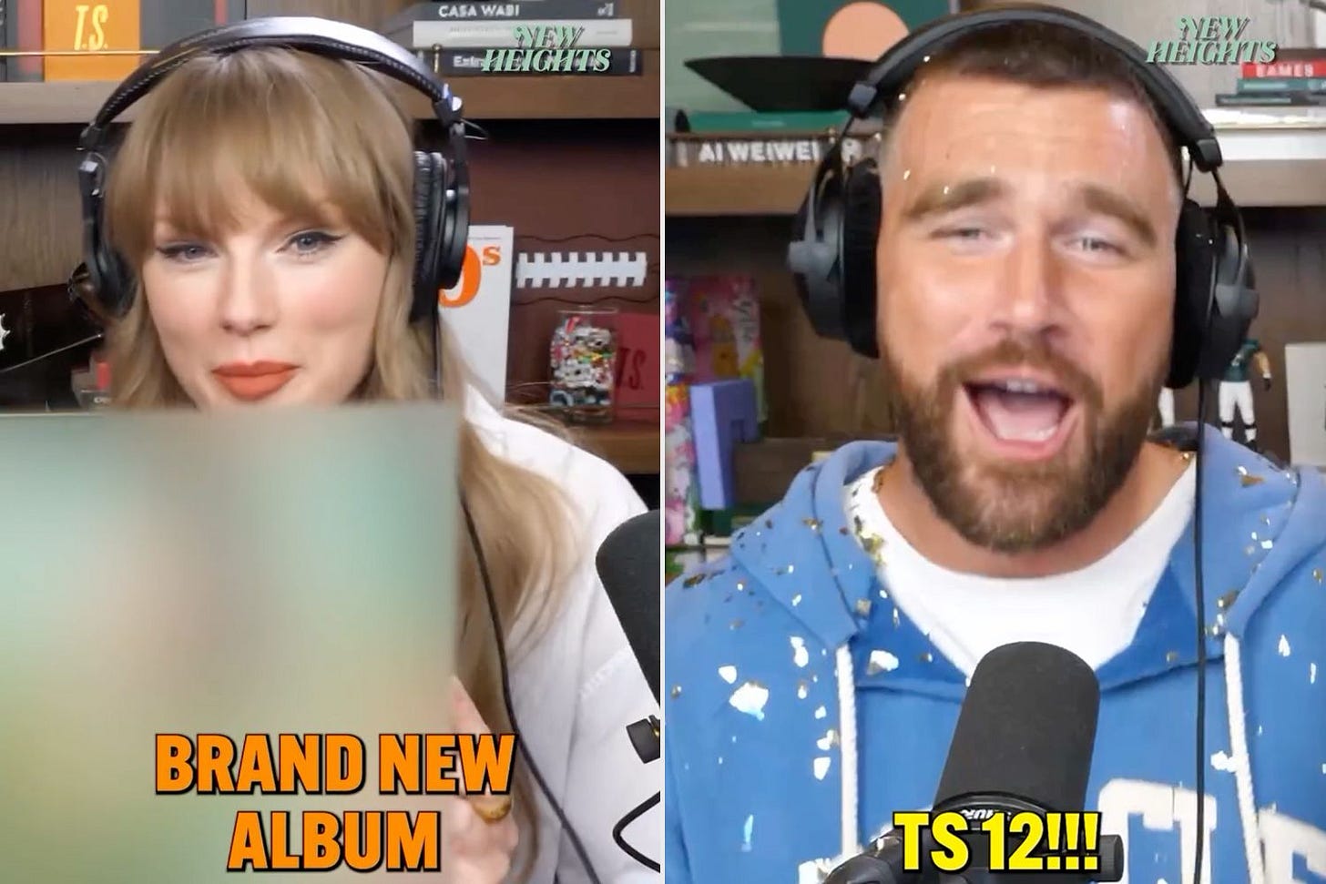 Taylor Swift Announces New Album The Life of a Showgirl with Help from  Travis and Jason Kelce