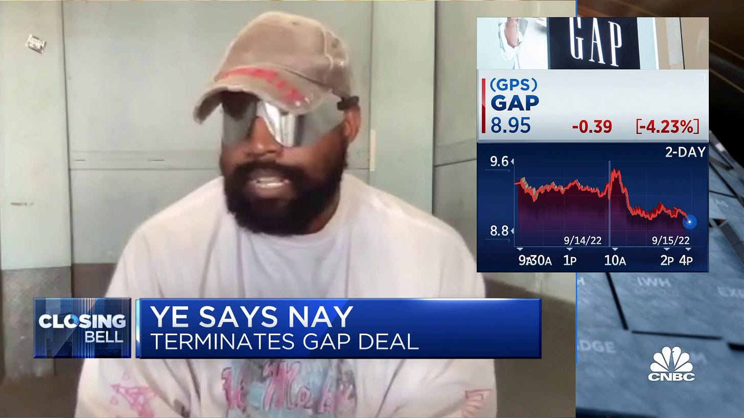 Kanye West Ye Yeezy terminates deal with Gap over alleged contract  violations