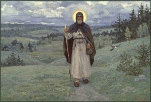 Ερημίτης_Hermit_ΣΕΡΓΙΟΣ Ραντονεζ_saint Sergius of Radonezh_ Се́ргий Ра́донежский __16501