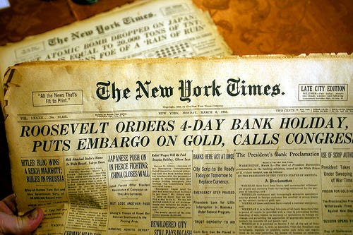 Today in NYC History: FDR's Bank Holiday (1933) | janos.nyc