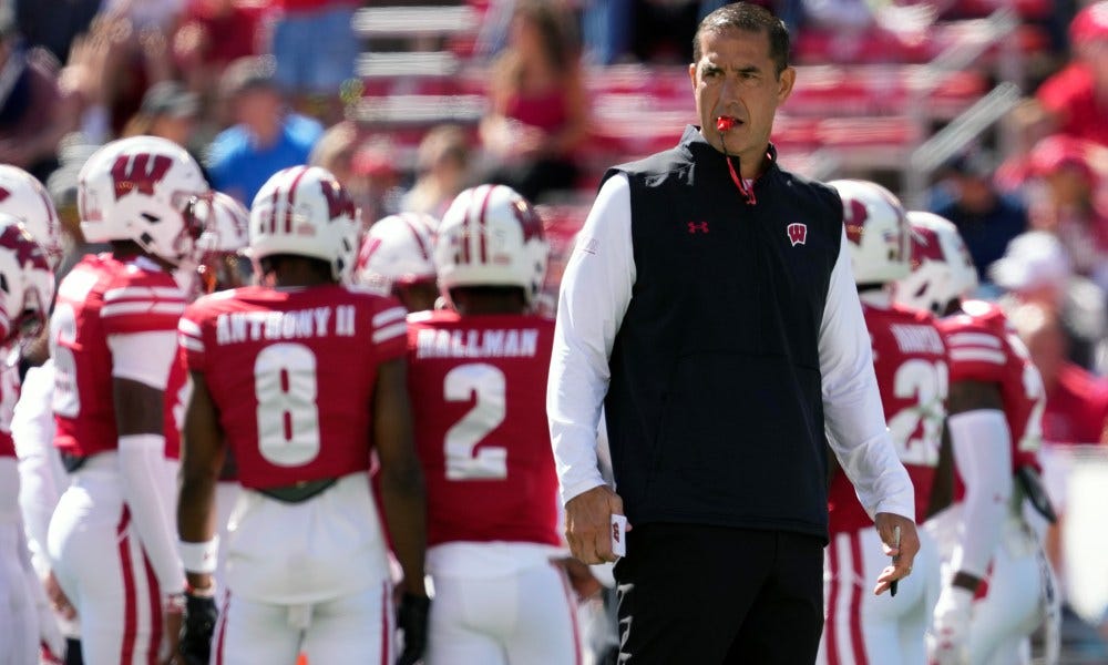 Badgers coach Luke Fickell discusses Week 2 win over South Dakota