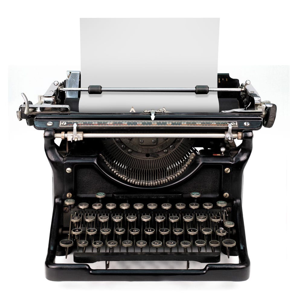 Manual typewriter