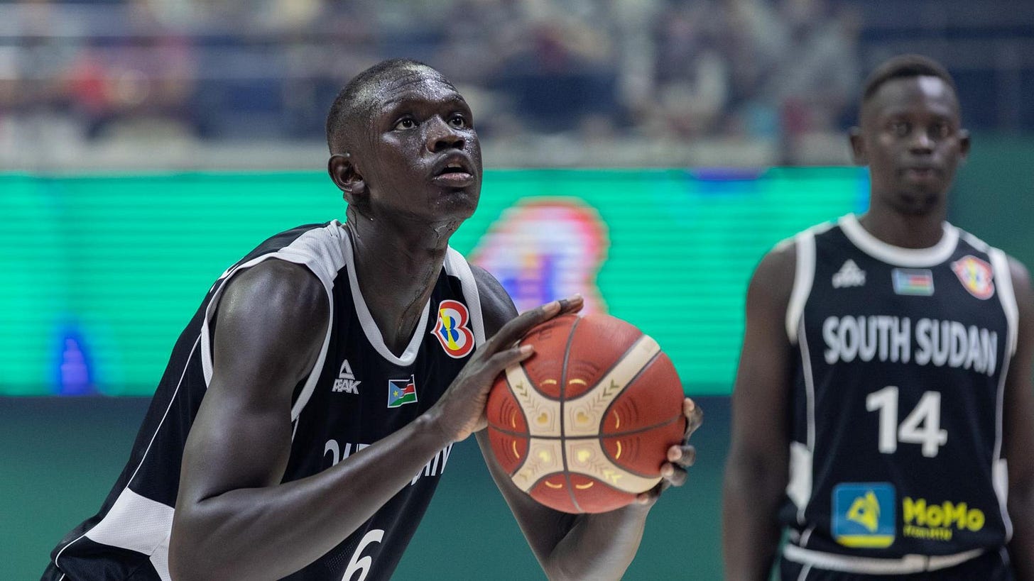 Olympic basketball: Meet Khaman Maluach, the 7'2" teenager set for the NBA  - BBC Sport