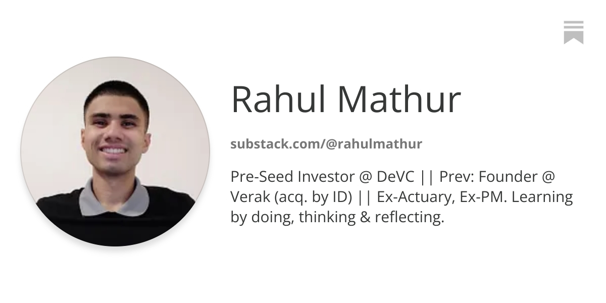 Rahul Mathur | Substack