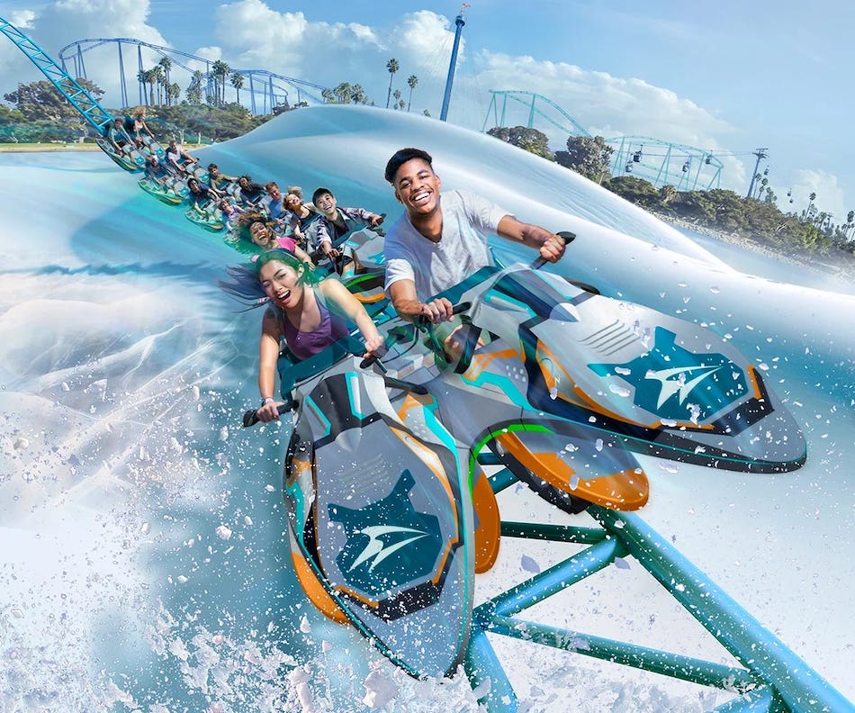 Arctic Rescue coaster at SeaWorld San Diego