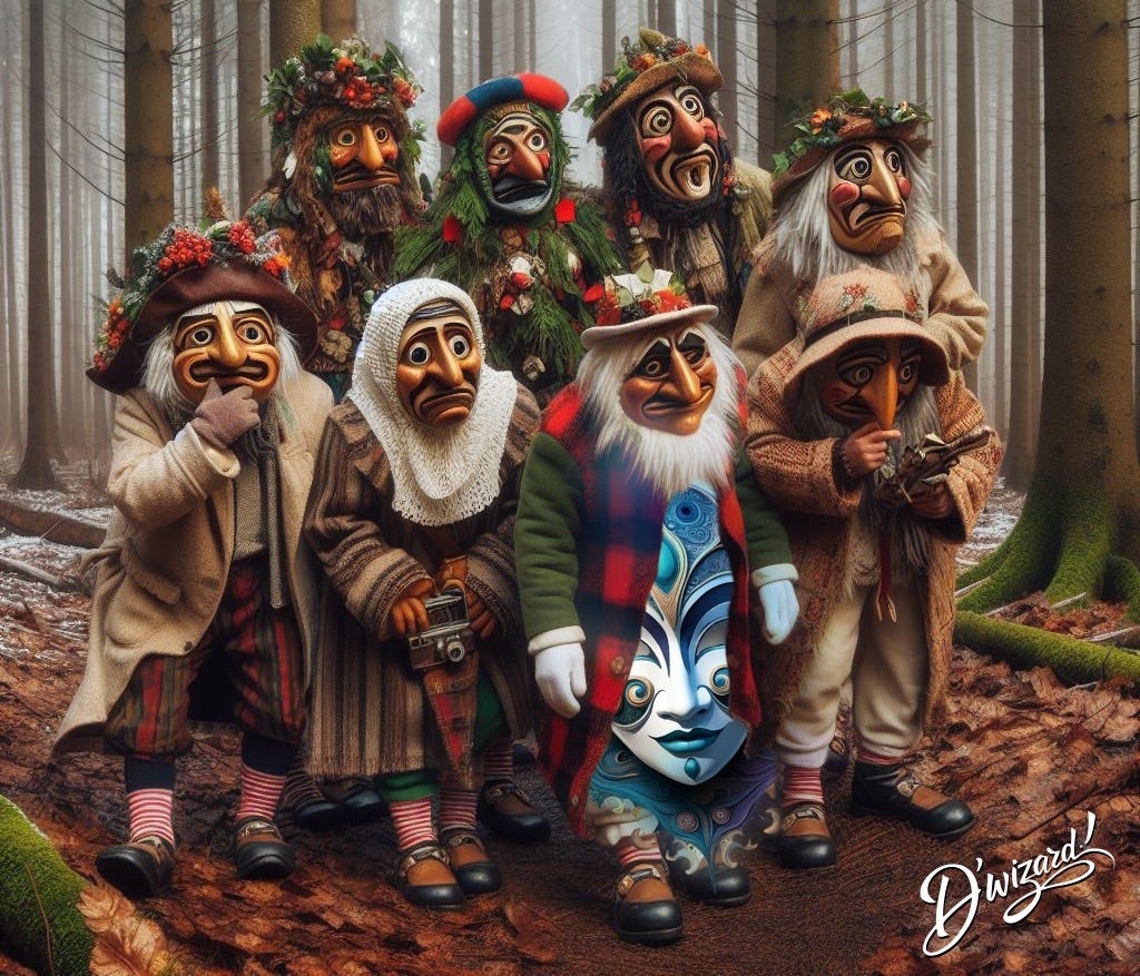 “MURMURING MUMMERS AND MUMBLING MIMES BUMBLING ABOUT!?”