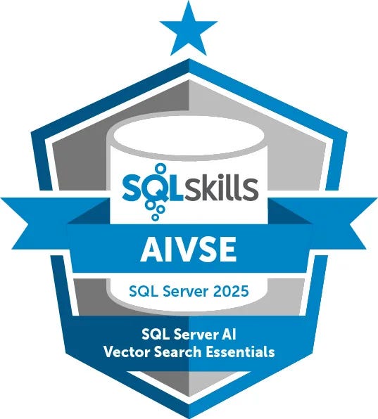 New Course: SQL Server 2025 Vector Search Essentials