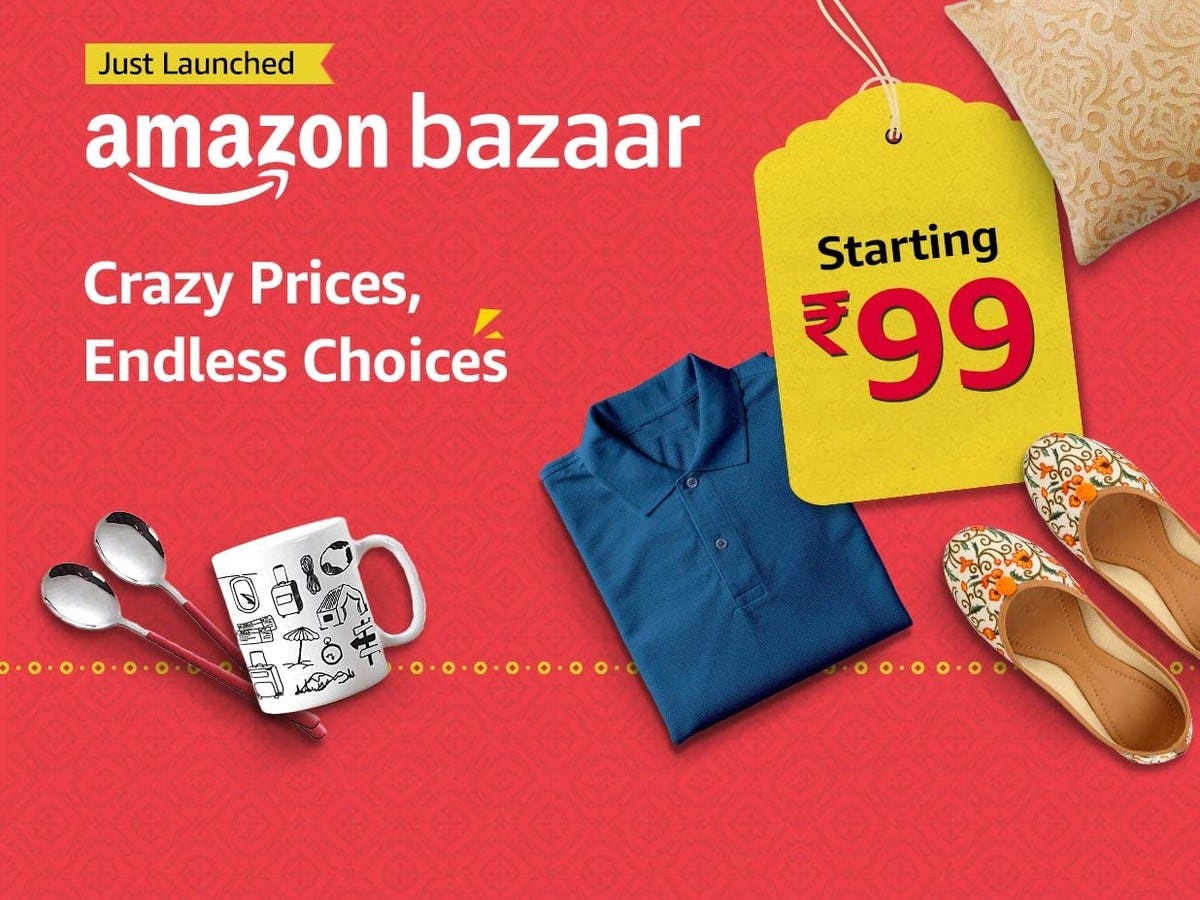 Amazon Bazaar launched: Low Priced Shopping from ₹100-₹600! | DesiDime