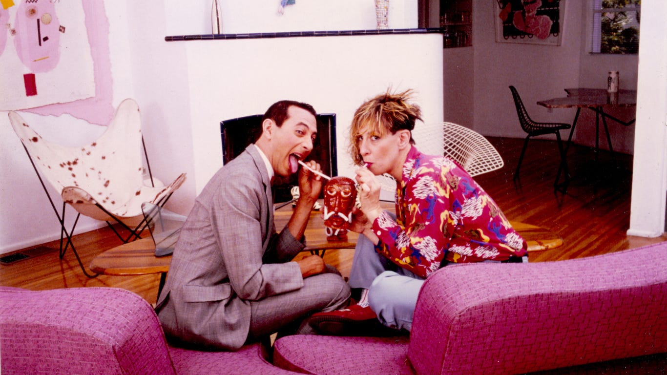 Pee-wee Herman and Allee Willis at Willis Wonderland (1985)
