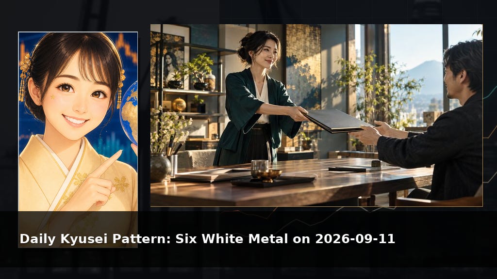 Daily Kyusei Pattern: Six White Metal on 2026-09-11