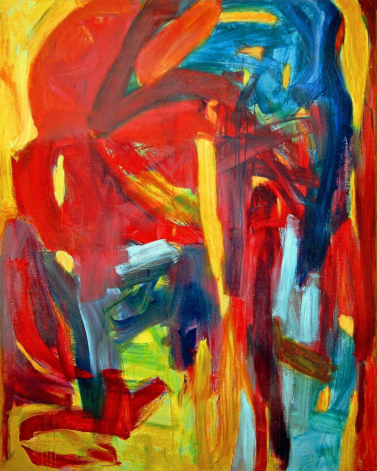 Fons Heijnsbroek abstract acrylic painting Fathers Will Live Fons Heijnsbroek abstract acrylic painting Fathers Will Live