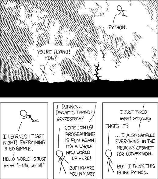 Python https://xkcd.com/353/ Python https://xkcd.com/353/
