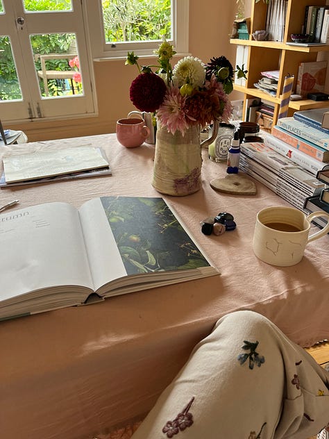 Autumn soul stuff — light portals in the woods, beautiful food on the yoga retreat, dreaming up ideas for The Beauty Thread. on my 39th birthday.