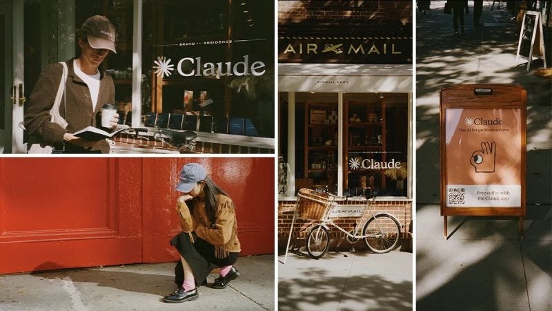 Anthropic, the $183 billion company behind Claude, just went offline. And it was the smartest thing they could have done. How? They opened a pop-up café. After years of promising frictionless… | Anthropic, the $183 billion company behind Claude, just went offline. And it was the smartest thing they could have done. How? They opened a pop-up café. After years of promising frictionless… |