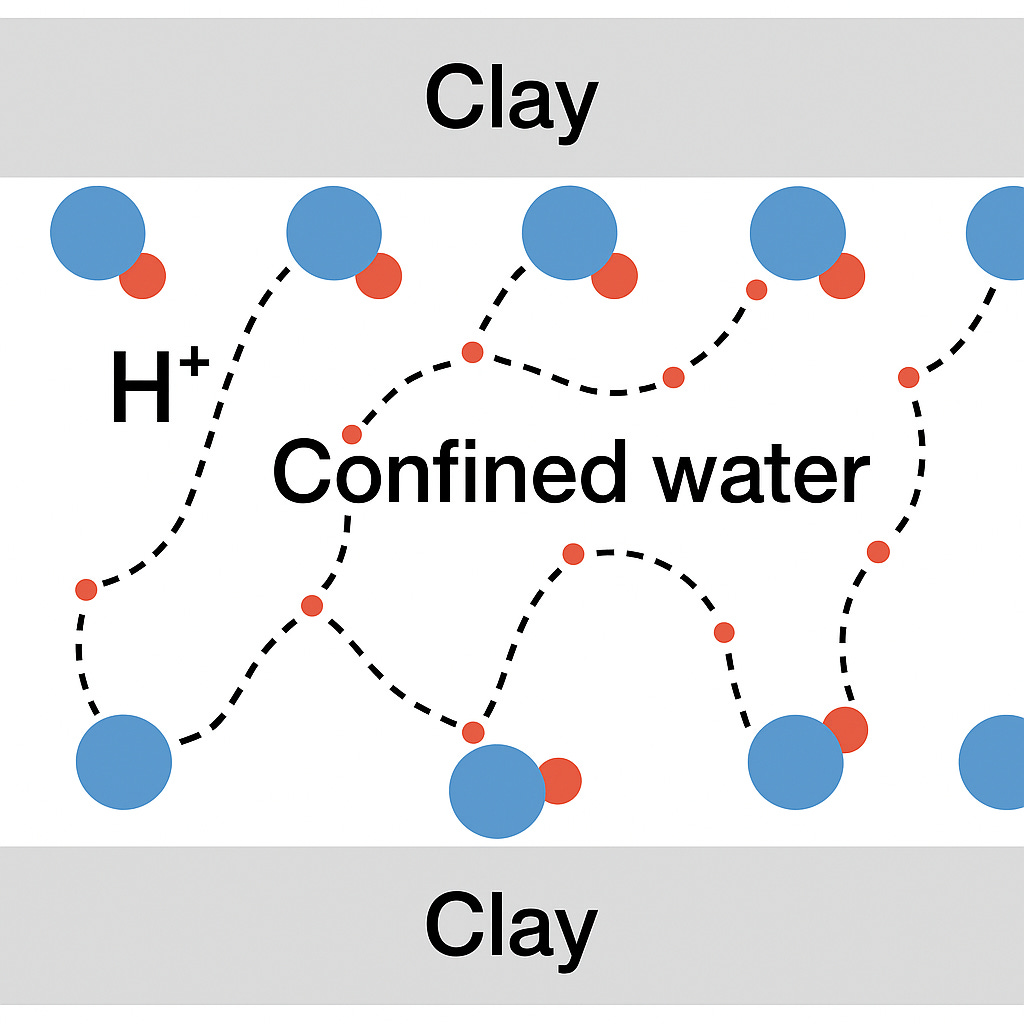 Water Within Clay Platelettes 