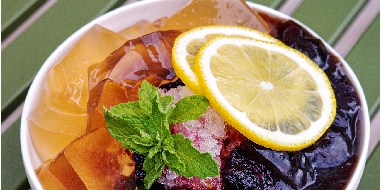 烏龍,仙草,愛玉: Oolong Jelly Bowl