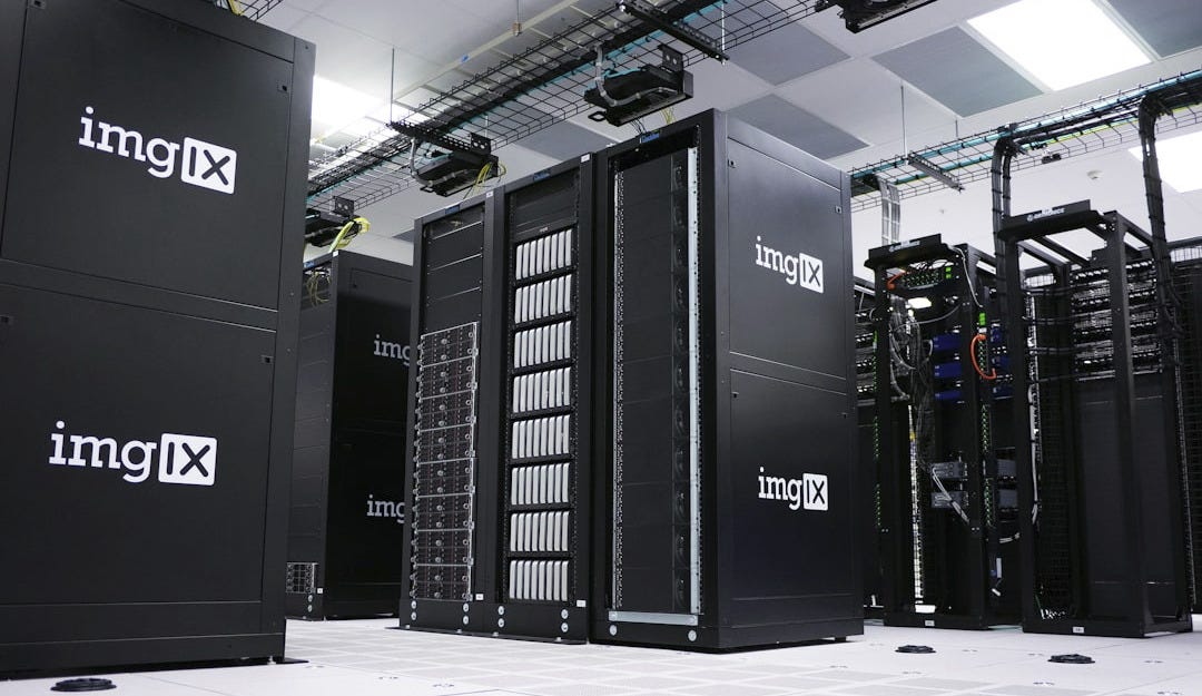 img IX mining rig inside white and gray room