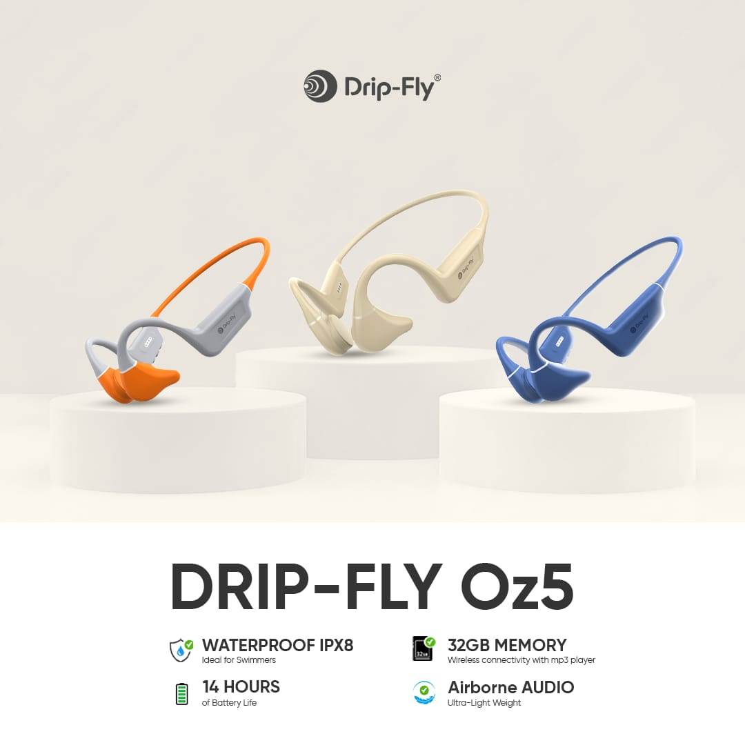 drip-fly oz5 bone conduction headphones
