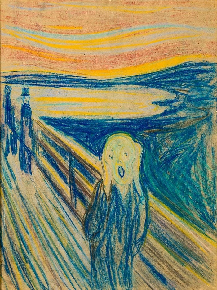 Edvard Munch, The Scream, 1893 (Pastel) Edvard Munch, The Scream, 1893 (Pastel)