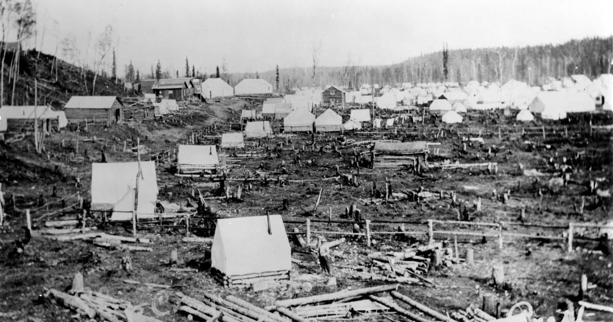 Tent city that would become Anchorage, Alaska circa 1915. Tent city that would become Anchorage, Alaska circa 1915.
