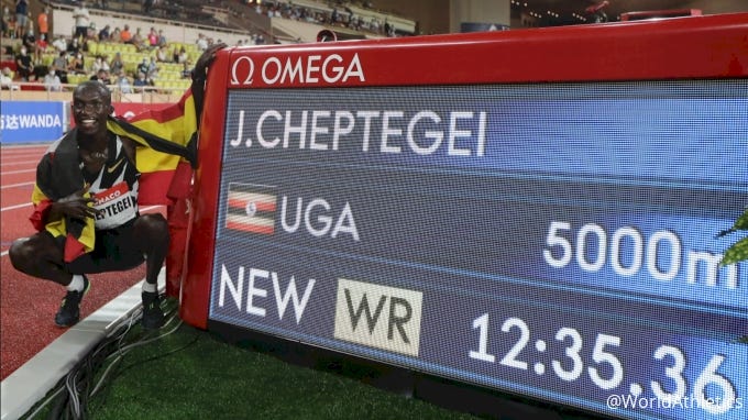 Joshua Cheptegei Breaks 5K World Record, 12:35 Joshua Cheptegei Breaks 5K World Record, 12:35
