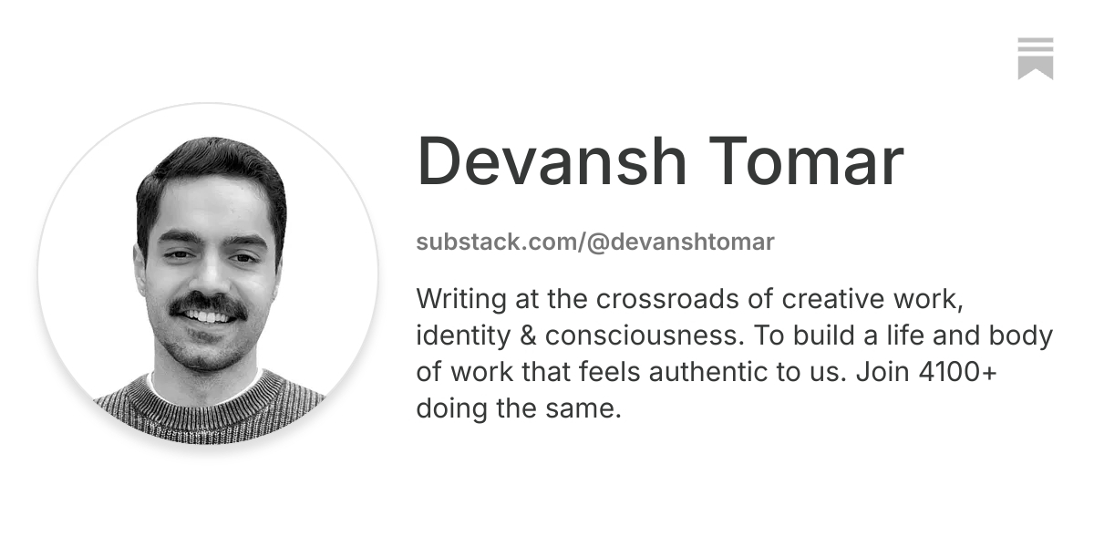 Devansh Tomar | Substack