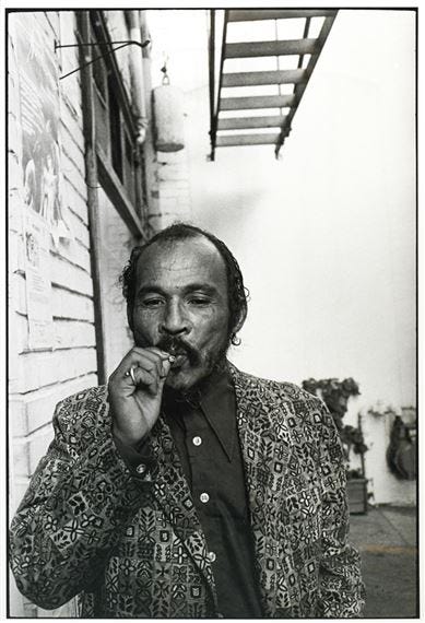Ira Nowinski | Portrait of Bob Kaufman 1980 gelatin silver print overall  (1980) | MutualArt