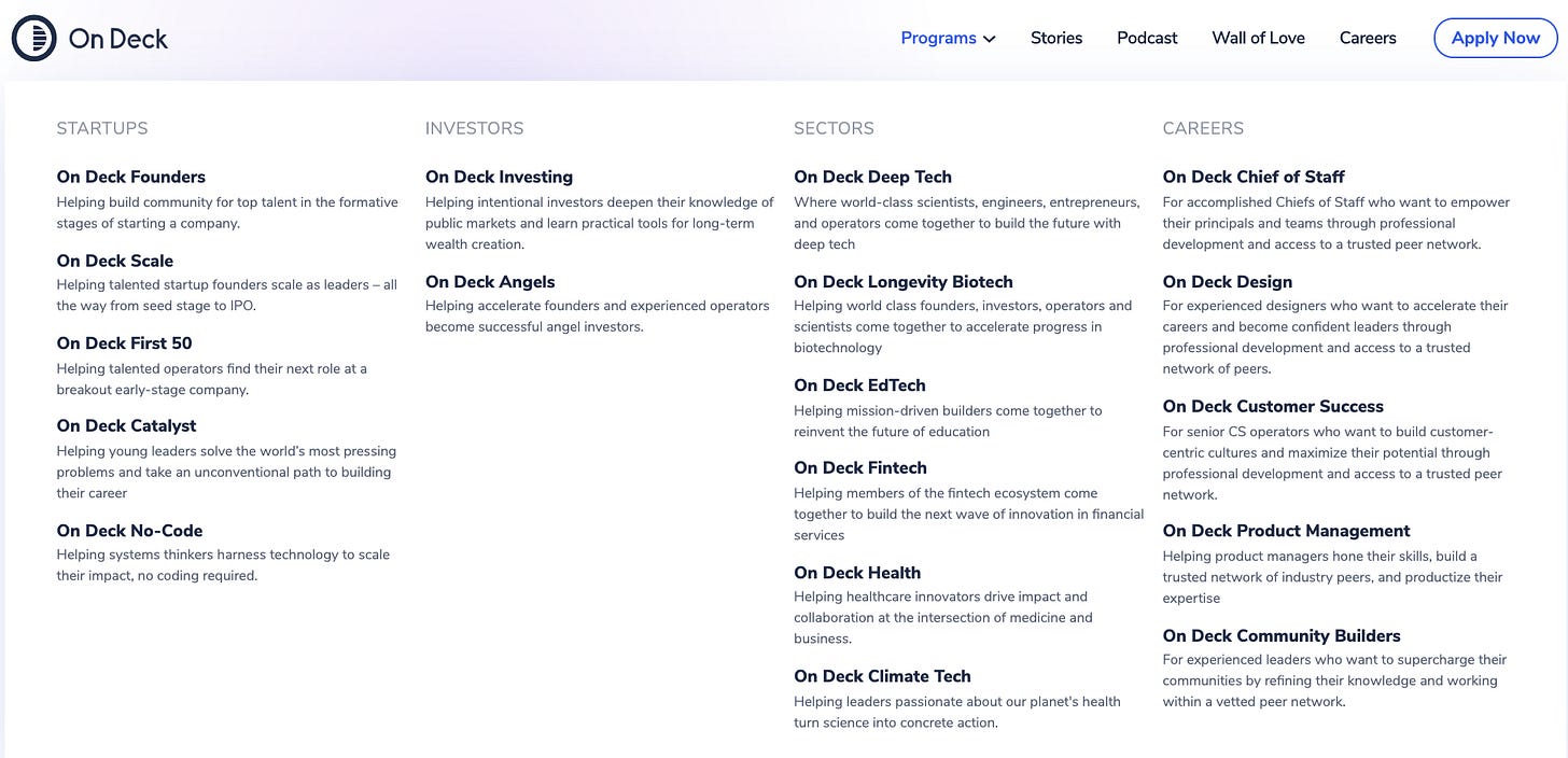 On Deck Programs