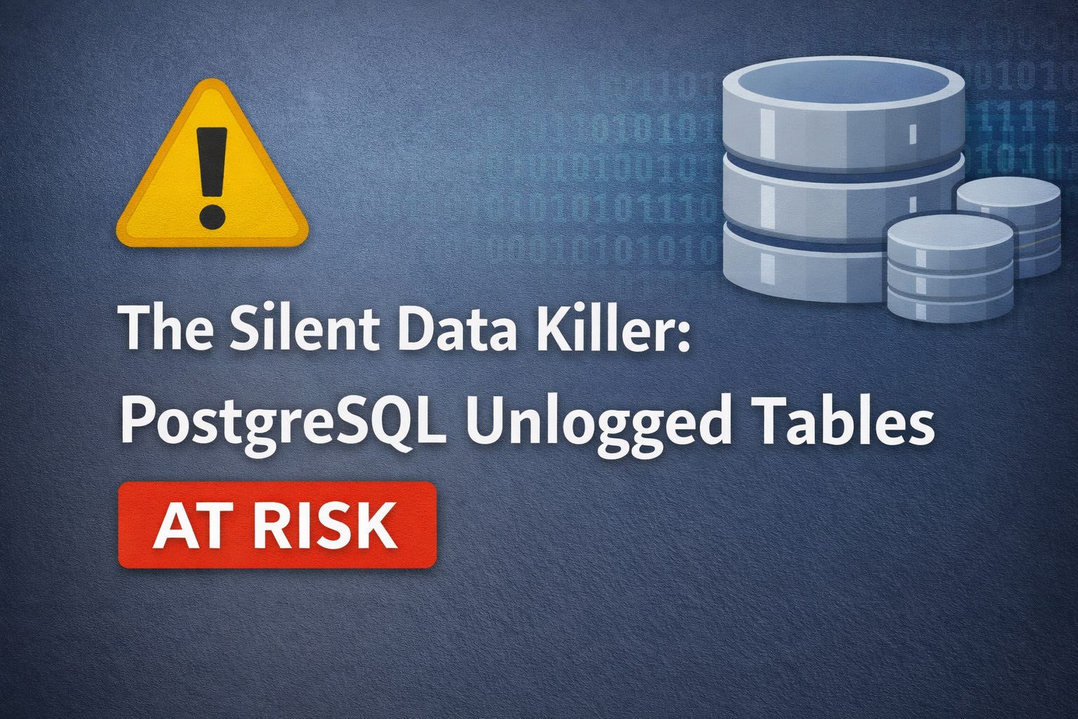 PostgreSQL Unlogged Tables: How They Can Wipe Out Customer Data + 8 Queries