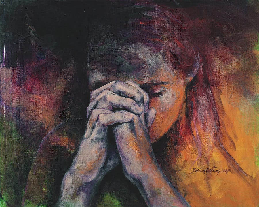 Praying #2 by Dorina Costras