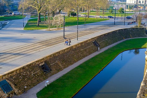 Moat and the drawbridge