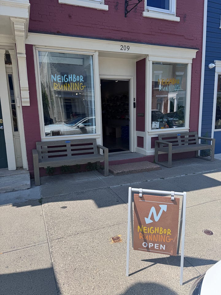 Exterior and interior photos of the shop