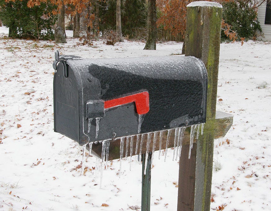 Open-Source Icon: Rural America's Classic Metal Mailbox-with-Flag Design -  99% Invisible