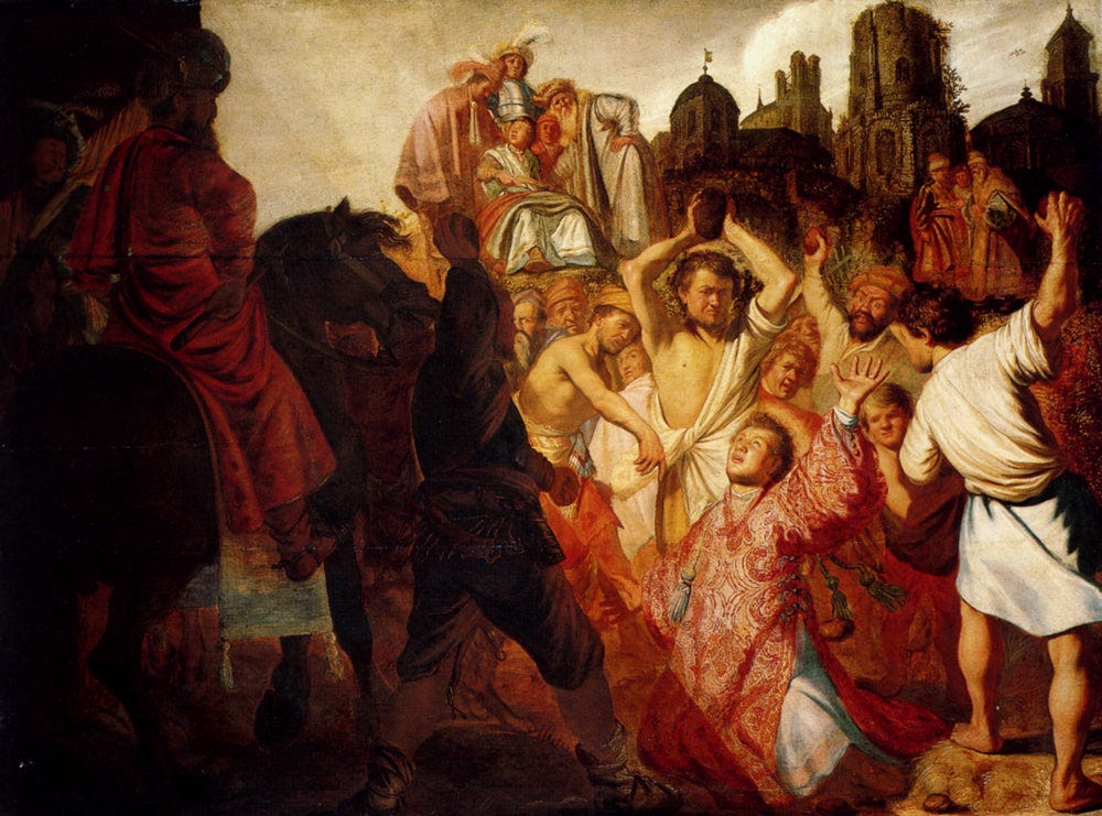 O apedrejamento de Santo Estêvão