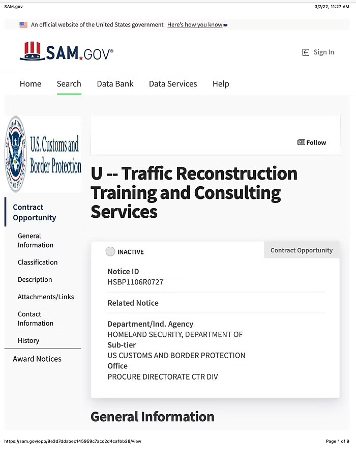 CBP hides procurement for Critical Incident Teams from Congress and public.