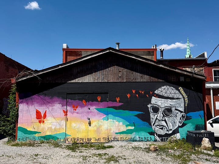 Murals and Odes to Bucky Fuller In Carbondale
