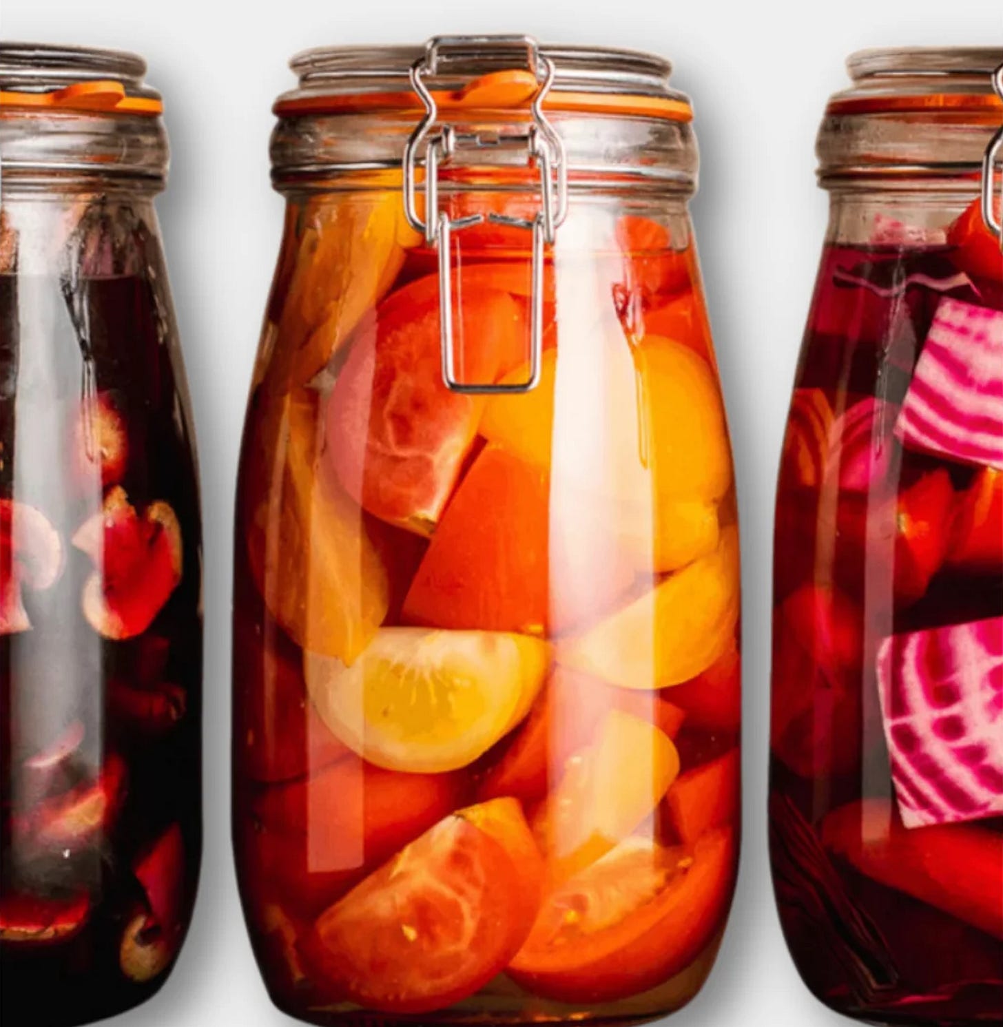 Jars of fermented veg that make up the meats of Symplicity Foods Jars of fermented veg that make up the meats of Symplicity Foods