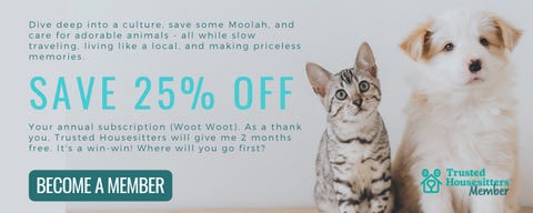 Trusted Housesitters discount offer Trusted Housesitters discount offer