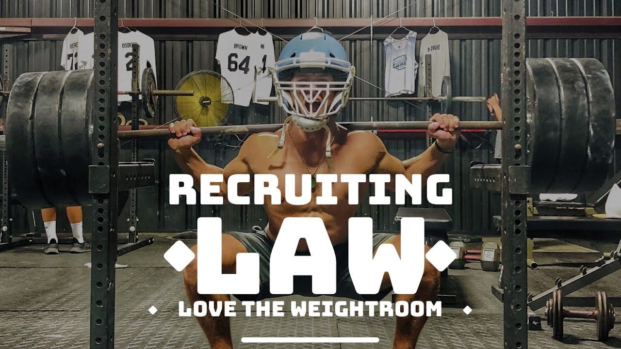 Recruiting Law: Thou Shall Love the Weightroom | GridironStuds
