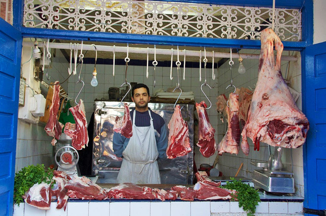 food-market-butcher-essaouira-morocco - Mokum Surf Club food-market-butcher-essaouira-morocco - Mokum Surf Club
