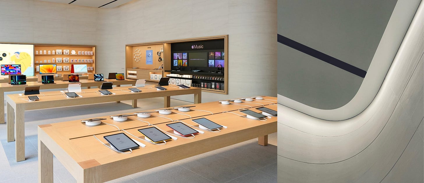 Apple Gangnam interior details Apple Gangnam interior details