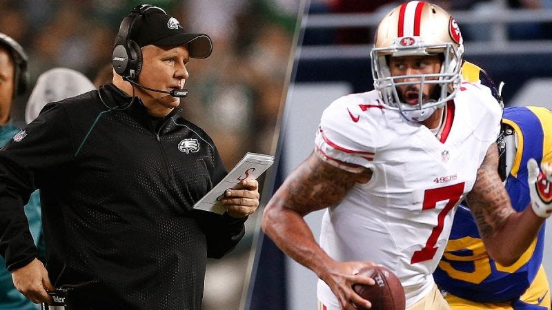 chip kelly and colin kaepernick 2016 chip kelly and colin kaepernick 2016