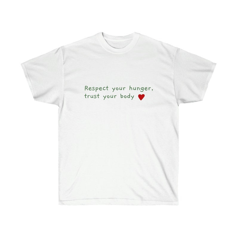 Mindful Eating  Body Positive Cotton Tee image 1