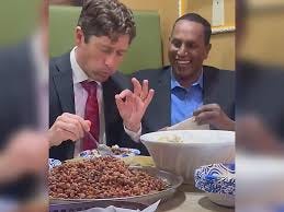 Minneapolis Mayor Jacob Frey appears to struggle while eating a traditional  Somali dish in a resurfaced video. The clip is drawing attention amid  criticism that he often panders to the local Somali
