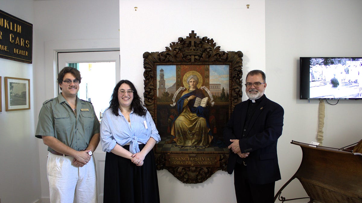 A Painting Returns to Church.