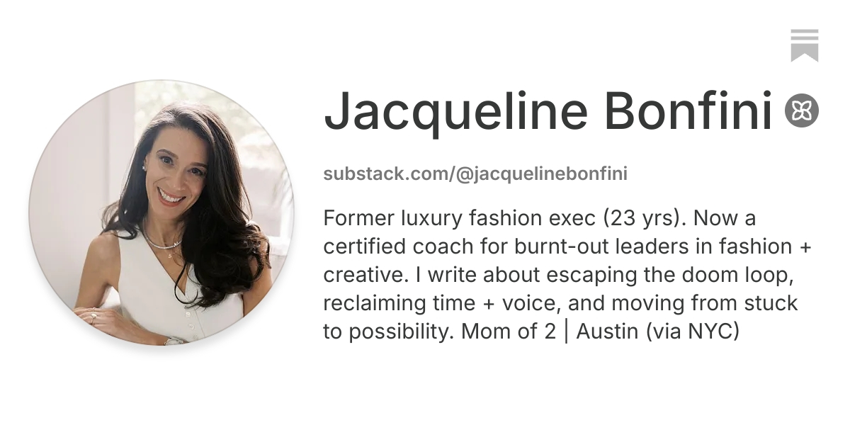 Jacqueline Bonfini | Substack